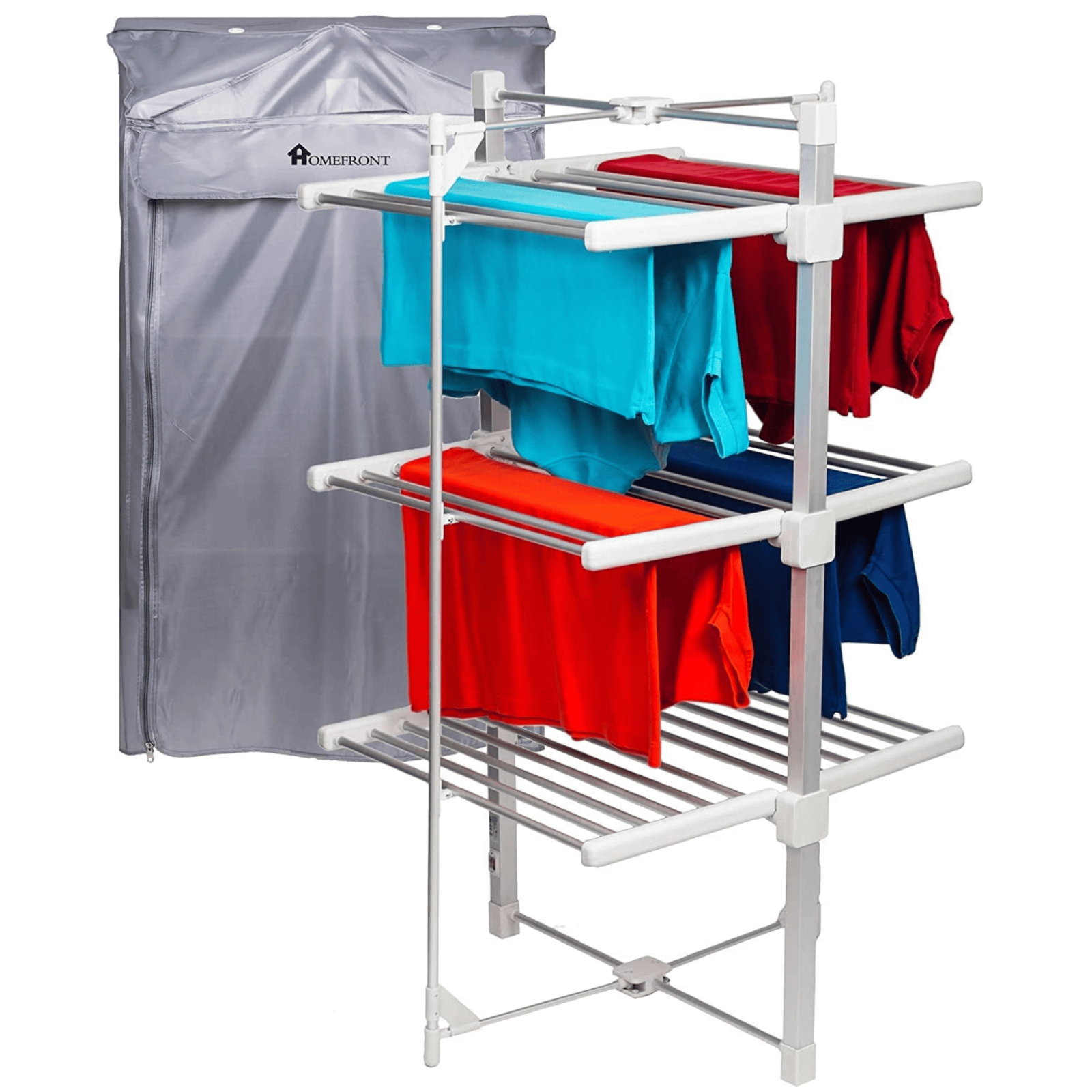 Homefront Electric Clothes Airer Dryer Heated Indoor Horse Foldable Rack 3 Tier