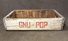 Rare GNU-POP Soda Pop Crate Case Beverages Wood Antique Advertising MPLS,Mn