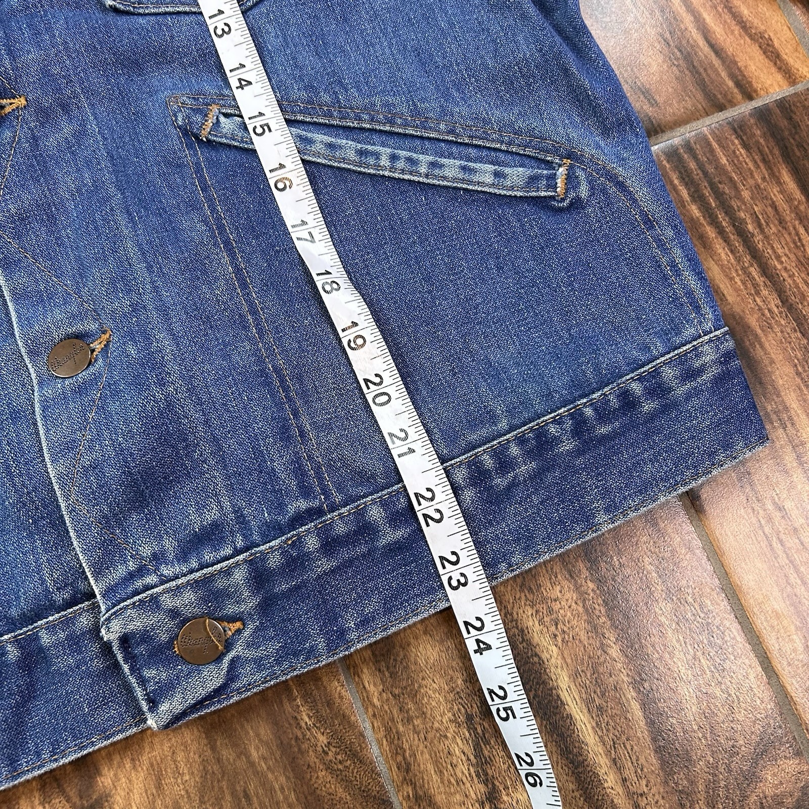 Wrangler Vintage 70's USA 126MJ No-Fault Denim Sanfor-Set Jean Jacket 21x23.5 image 6