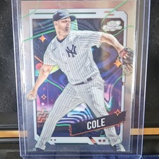 Topps 2024 Cosmic Chrome Gerrit Cole #76 New York Yankees MLB Card