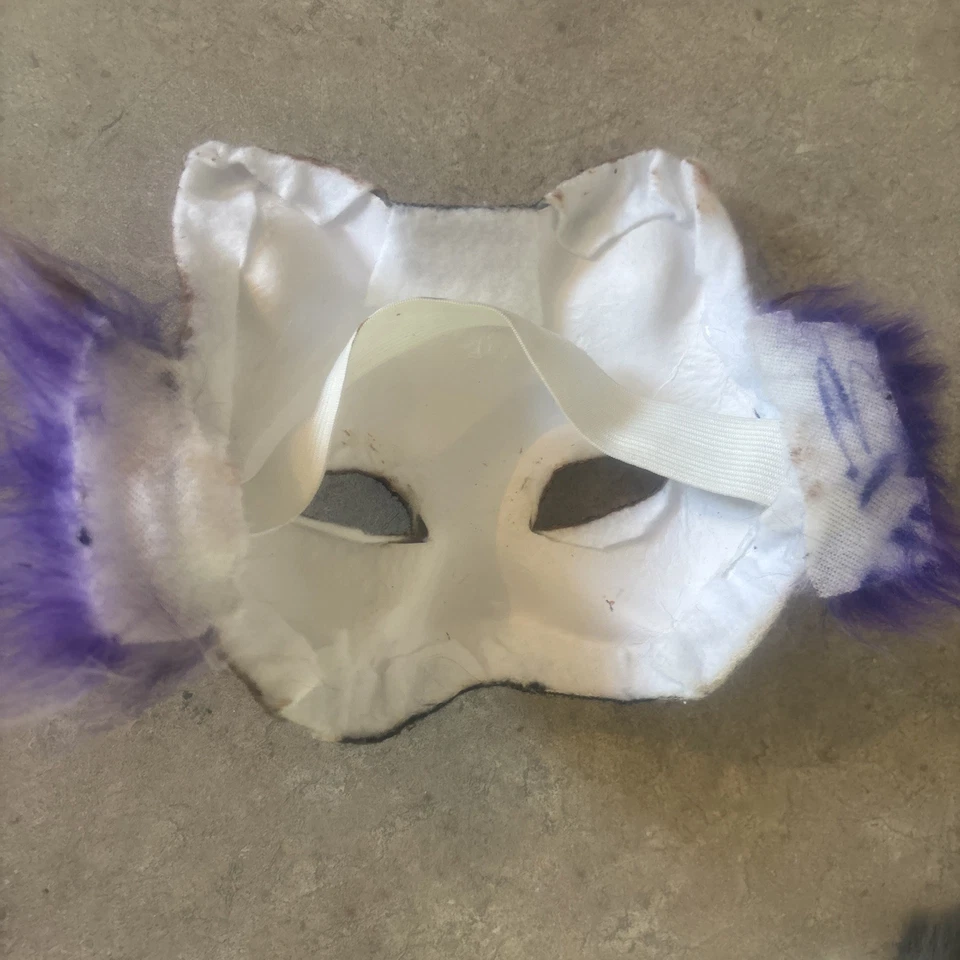 Therian Brown and Purple Cat mask, made high quality, + goodies - Image 4 of 4