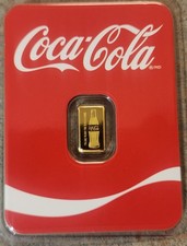 Coca-Cola Gold Bar – 0.5g .9999 Fine – Sealed – “Buy the World a Coke”
