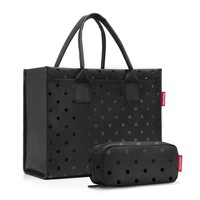 Reisenthel Daily Shopper Shopper Tasche 42Cm #RTH-DQ (Glossy Dots Black)