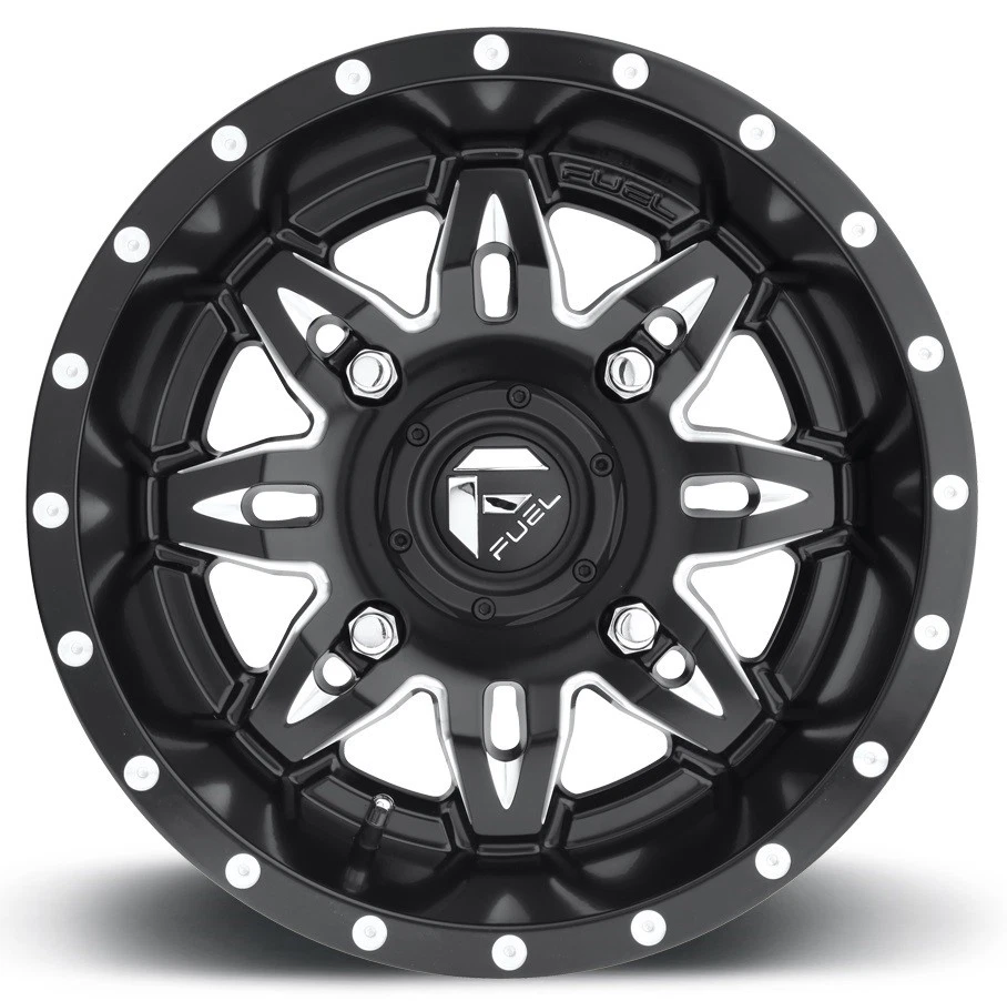 Fuel Lethal 14" Wheels Black 27" Roctane ST Tires Polaris Ranger XP 9/1K - Image 2 of 4