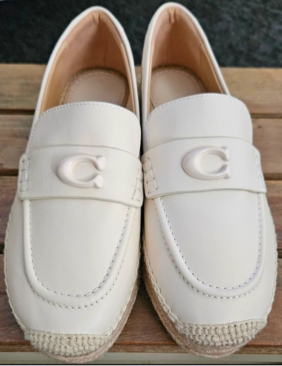 Coach White Flats for Women for sale | eBay