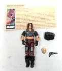 GI JOE ARAH Zartan Figure complete with file card  1984