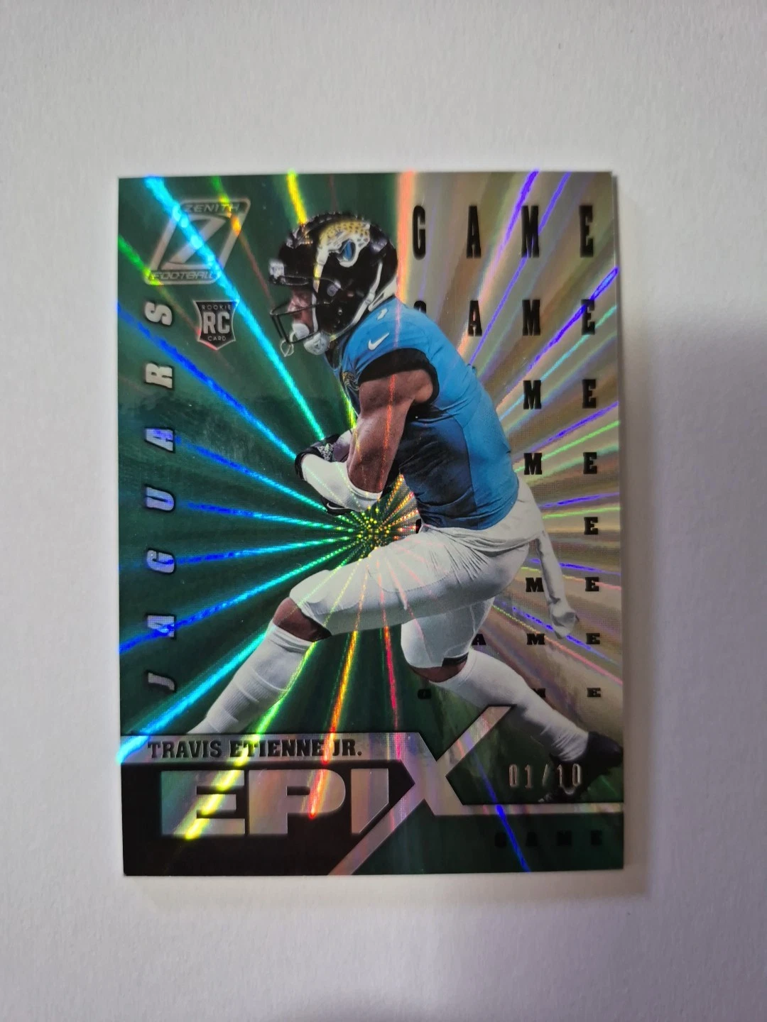 Travis Etienne Panini Zenith Epix #EE2 Play-Emerald