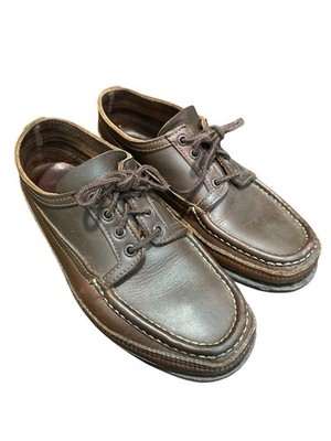 Russell Moccasin Sporting Clays Chukka Moc Toe Brown Leather USA Vibram 8 #S23