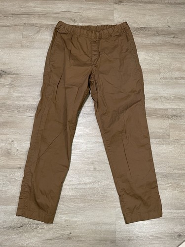 Uniqlo Hose Herren Größe M 30-33 Braun Flatfront Pull On Gummizug Jogger Chino