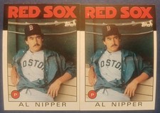 1986 TOPPS #181 BOSTON RED SOX AL NIPPER [2] NM/MT 06989