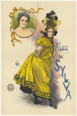   Alice de Sylva (1890s) Vintage Poster - 24x36  Premium Matte Paper 200gsm