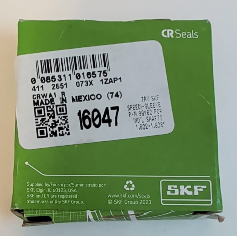 SKF 16047 Oil Seal Rubber Shaft Seal CR Seals Model 16047 MPN 16047