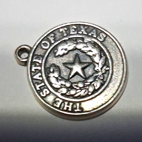 James Avery  Texas State Seal Sterling Silver Charm 925 Retired