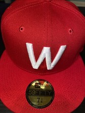 7 1/2 washington senators red 1924 world series pink bottom fitted hat