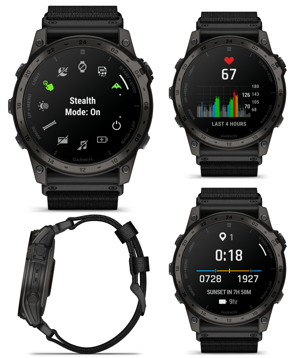 Garmin Tactix 7 AMOLED Military Tactical GPS Smartwatch with Black