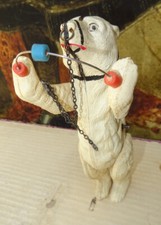 Très bel automate ancien "Ours de cirque" celluloïd signé SIC ? SNF ? autre...