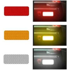10 x Reflective Safety Stickers Safety for Cars or Cycles - ONLY AMBER AVAILABLE
