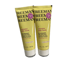 Lot Of 2 Freeman Energize Jelly Facial Mask  Cleanser For Exhausted Skin  Mood