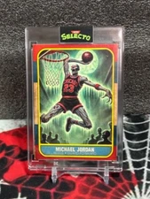 Custom Art Print - 2.5x3.5 in sealed Mag Case - Michael Jordan Fan Art as Zombie