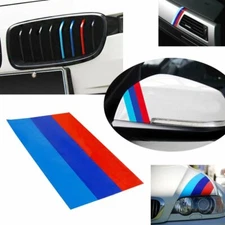 10" Tri Color Strip KK Vinyl Sticker Decal Trim For BMW 3 4 5 6 M3 M5 X1 X3 X6