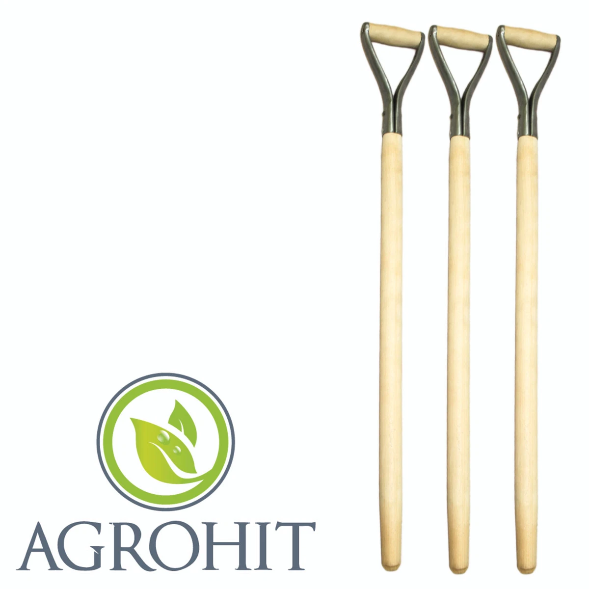 TRIUSO Spatenstiel Buche T-Griff gebogen 950 mm | hagebau Gebr. Ott | Stiele & Keile