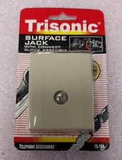 SURFACE JACK - TRISONIC - ITEM TS-104 - TELEPHONE ACCESSORIES