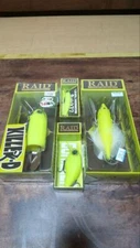 Unused Raid Japan set Fishing Lures Jigging yellow Big Bites KILLER-D Unopened 