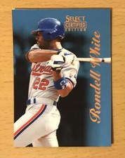 1996 SELECT CERTIFIED BASEBALL CERTIFIED BLUE RONDELL WHITE MONTREAL EXPOS 2