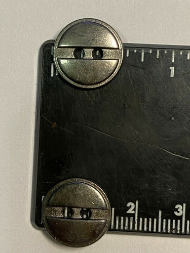 Italian Metal INDUSTRIAL SCREW Button Dark Antique Silver Finish 11,15,18,23mm - Picture 10 of 16