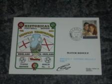 CHRIS WADDLE -  ENGLAND V  N.IRELAND  - FDC   SIGNED