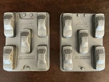 2 Nascar JELLO JELL-O Jigglers 5 Car Plastic Mold Set 