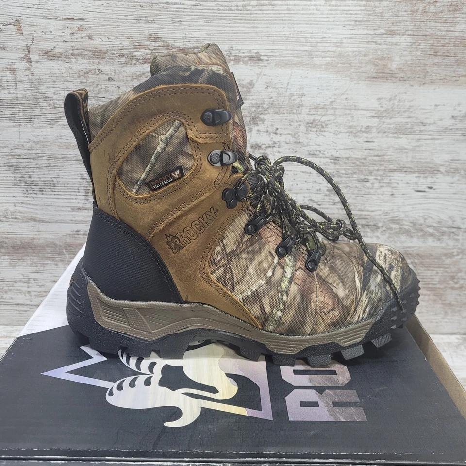 SIZE 7.5 ROCKY SPORT PRO WOMEN'S 800G RKS0490 3M INSULATED WATERPROOF CAMO BOOTS - Image 2 of 4