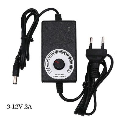AC Steckernetzteil Regelbar 60W 5A 3-12V Trafo Einstellbares Netzteil Adapter