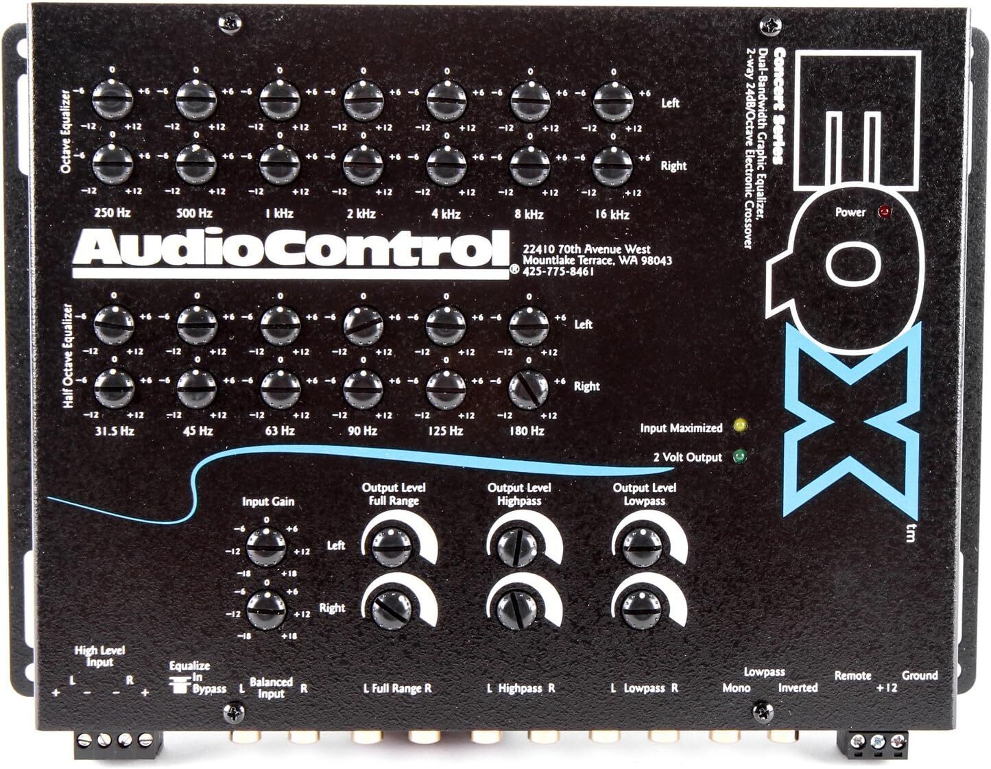 AUDIO CONTROL EQX 2 CHANNEL EQUALIZER WITH CROSSOVER eBay