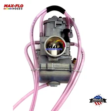10' ft LT FACTORY PINK CARBURETOR VENT HOSE KIT KEIHIN FCR MIKUNI PWK TMX CARB