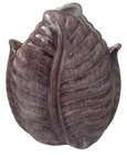 Stangl Vase Figural Pottery Vintage Planter Terra Rose Leaf Mauve Purple 3442
