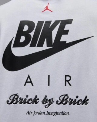 【Nike】★Jordan x Nigel Sylvester T-Shirt White★大人気★ Jordan x Nigel Sylvester Brick By Brick Tee | Size SMALL