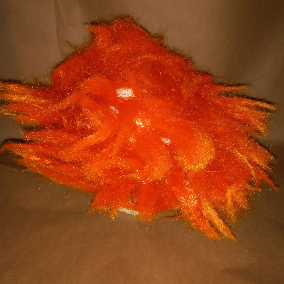 Adult Halloween Clown Mask Latex Horror Orange Hair Flame Eyes Scary Party - Image 4 of 4