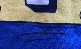 Super Mario Bros 3 Men S Blue Flying Tail Video Game t Shirt Vtg 2002 Toad NES