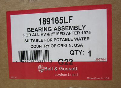 BELL & GOSSETT 189165LF Bearing Assembly | eBay