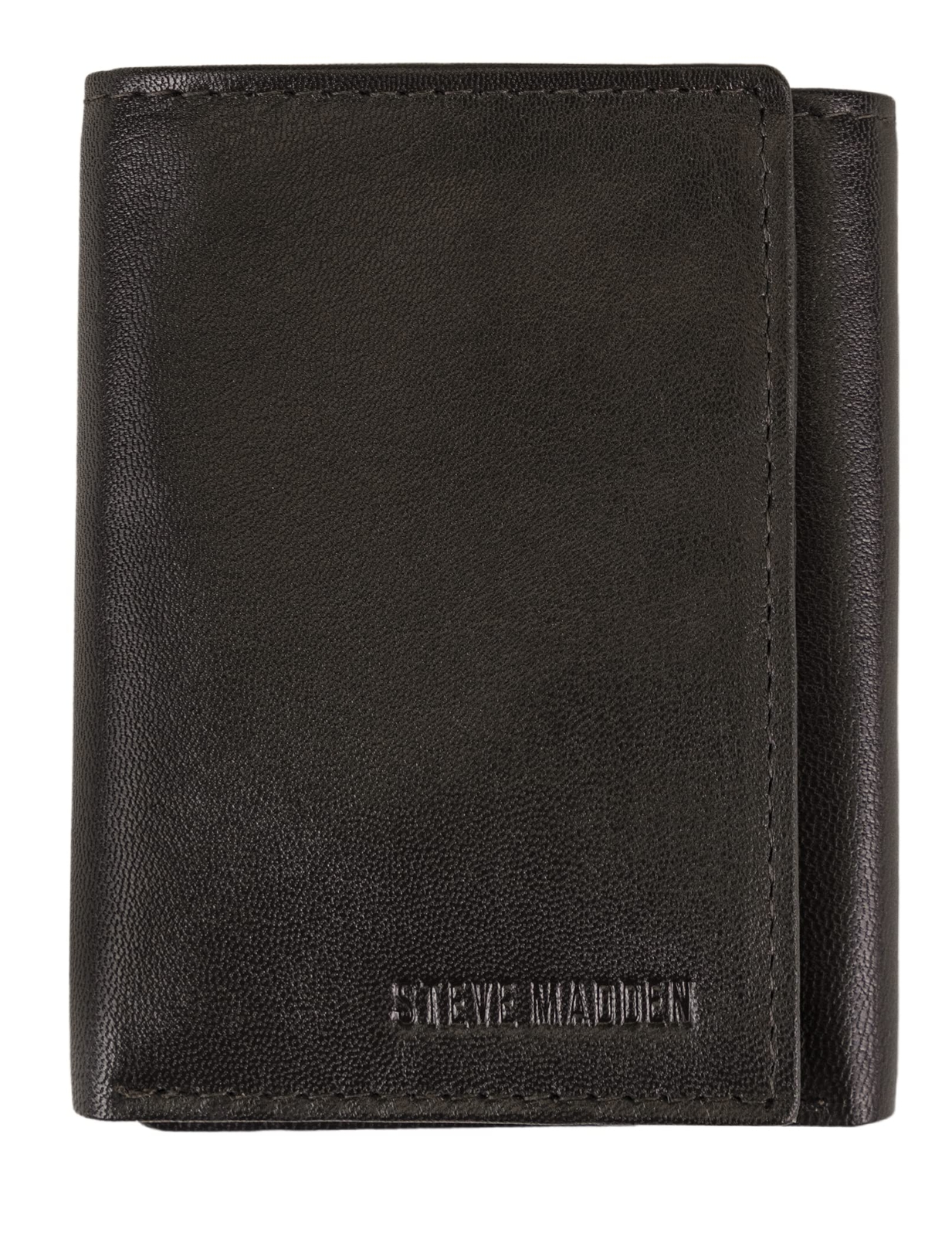 Men's RFID Trifold Wallet with ID Window, Brown, One Size