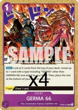 4X One Piece Card Game GERMA 66 OP06-078 Uncommon NM