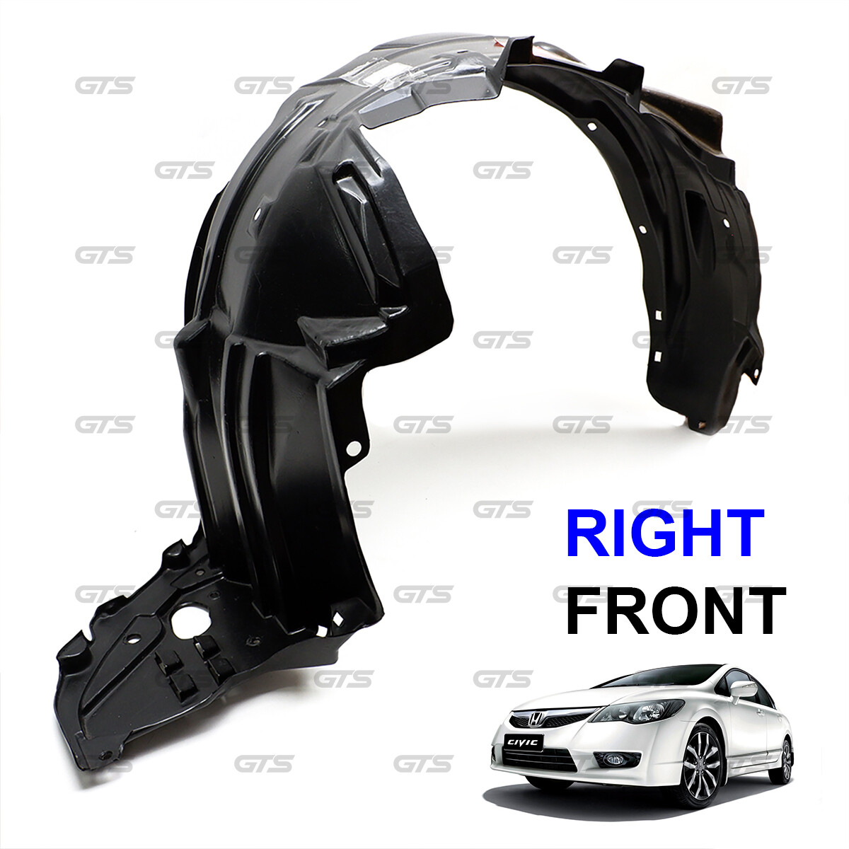 For Honda Civic FD 1.6 1.8 Sedan 2006 '09 Front Right Plastic