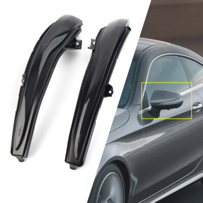 For Benz C E S V GLC Class W205 X253 15-18 Dynamic Turn Signal Light Side Mirror