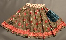 New Matilda Jane Clothing Girl Platinum Ruffles Skirt Made In USA Fall Size 8