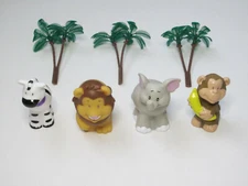 1 Zoo Safari Animals Decoset Kid Bday Party Baby Shower Cake Topper Decoration