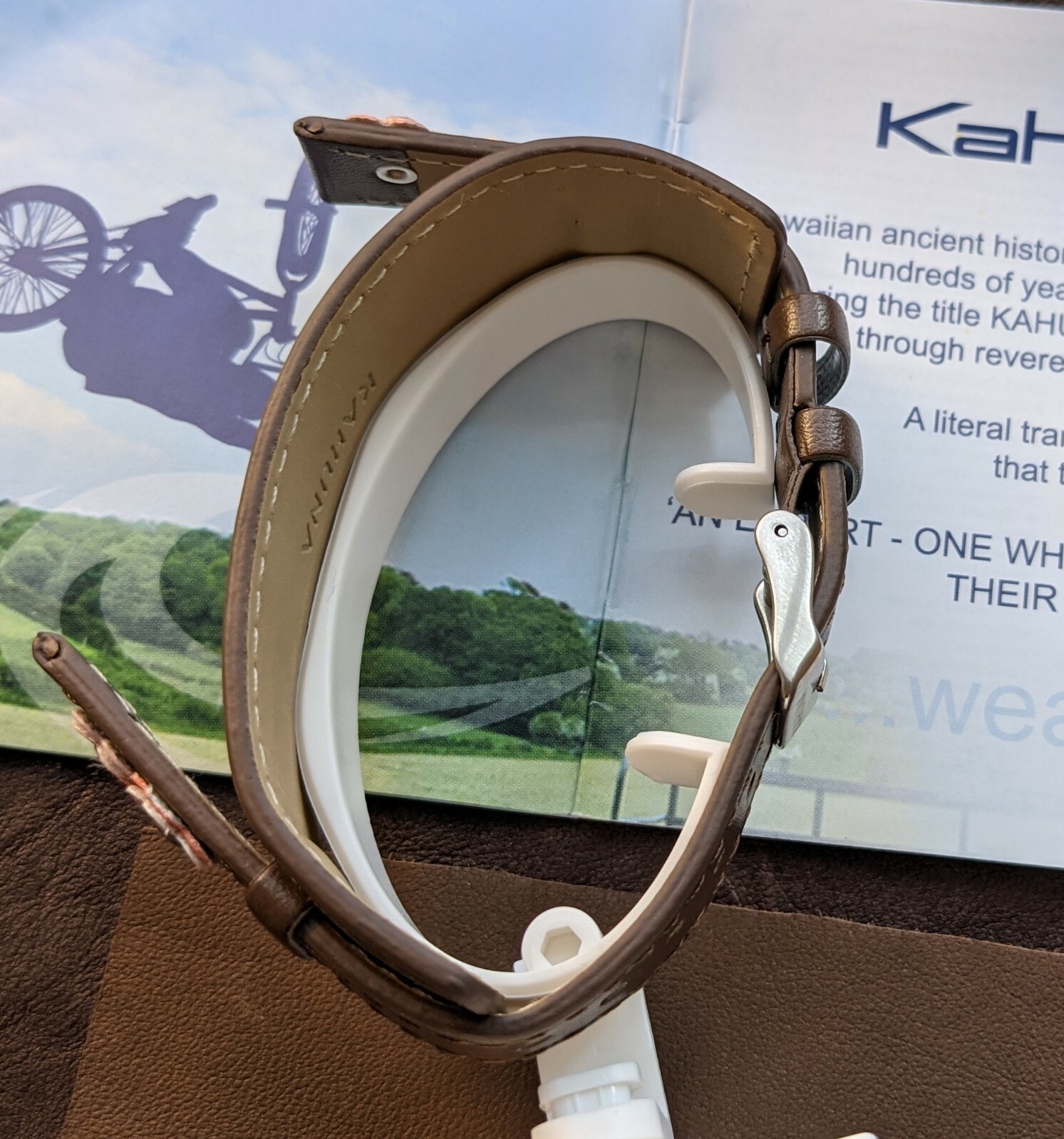 14mm Kahuna ladies soft faux leather cuff watch strap Floral Theme eBay