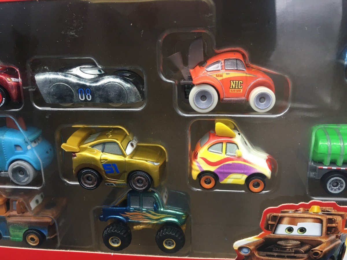 Disney Pixar Cars Mini Racers 10 Pack Mato Metallic Lightning Ivy