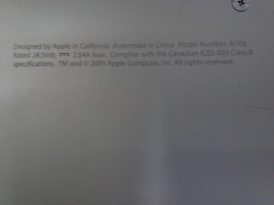 PC APPLE A1106 2005 POWER BOOK G4 - Immagine 4 di 4