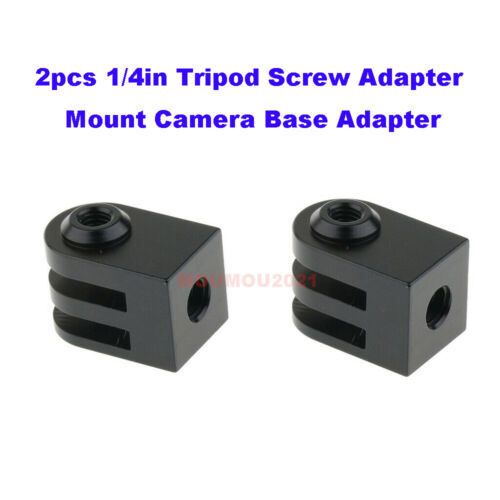 2 pz 1/4 pollici adattatore vite treppiede montaggio fotocamera base adattatore per GoPro Hero 5 4 3   - Foto 1 di 6